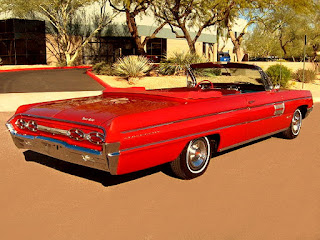 1962 Oldsmobile 98 Luxury Convertible Rear Right