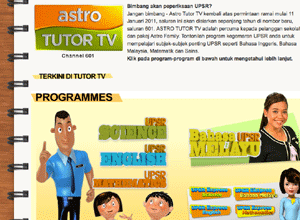 ASTRO TUTOR TV Kembali...