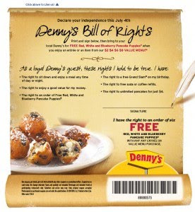 Dennys Free Pancake Puppies