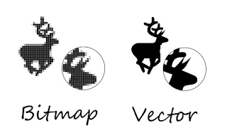 Hasil gambar untuk bitmap dan vektor