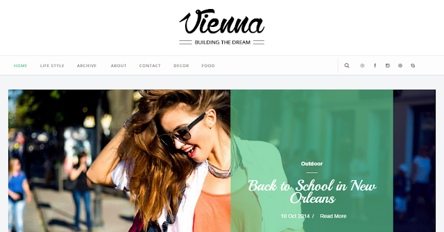 Vienna Blogger Template Free Download