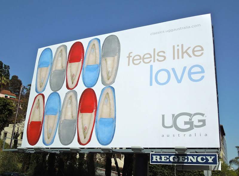 UGG feels like love billboard