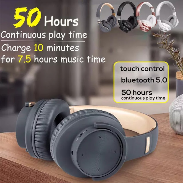 Picun B8 Hifi Headphone bluetooth 5.0 Touch Control Fast Charge Wireless Stereo Headset With Mic for Xiaomi Huawei