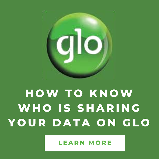 sharing your data on glo