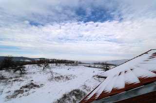 Looking north with glorious skies