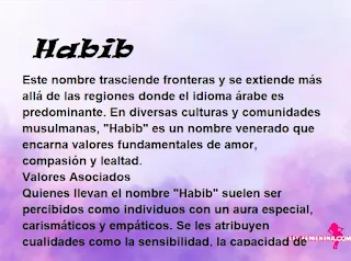 significado del nombre Habib