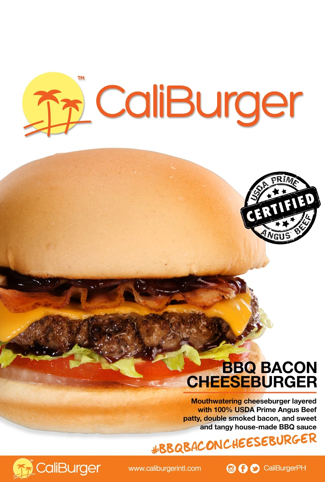 CaliBurger BBQ Bacon Cheeseburger