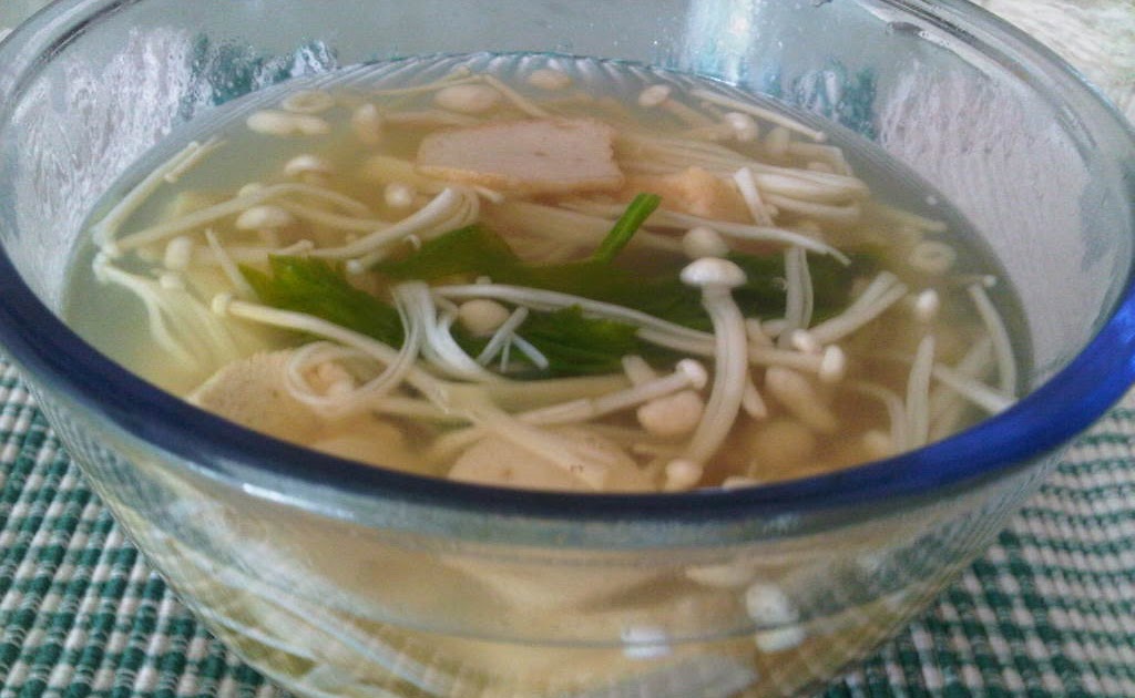 Opah Ju: Sup Cendawan Enoki Cucu