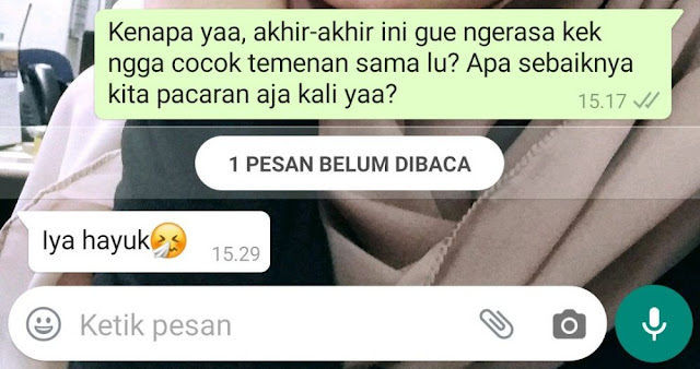 10 Chat Lucu 'Gampangnya Ajak Pacaran' Ini Bikin Jomblo Meronta