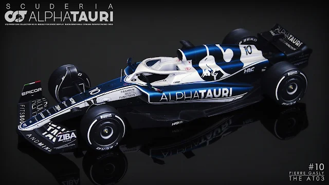 F1: AlphaTauri AT03 Papercraft Model 1:12 Scale by Sunny78