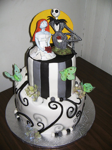 christmas wedding cake