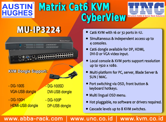 "distributor rack server, jual kvm switch murah"