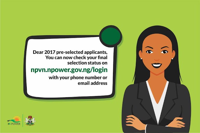 N-Power Releases Final List of Successful Candidates for 2017 Recruitment Exercise