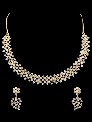 American Diamond Necklace Designs