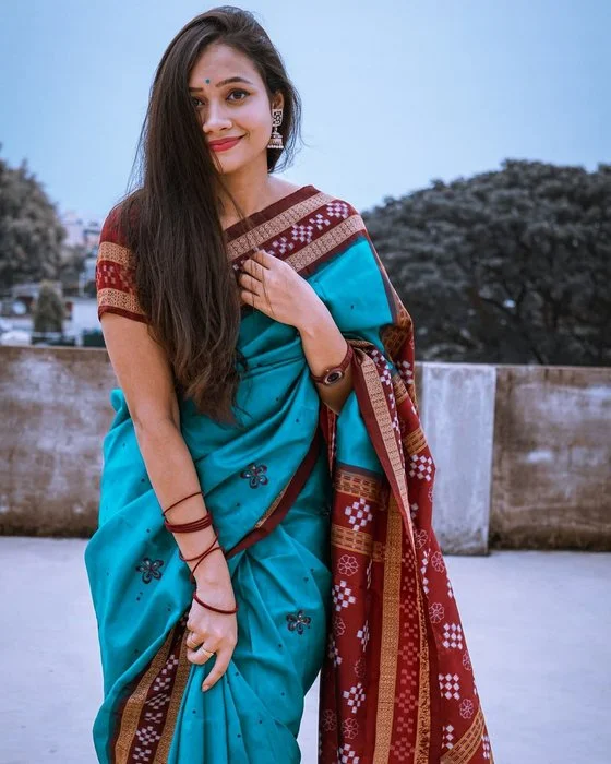 Archana Padhi Sambalpuri dress