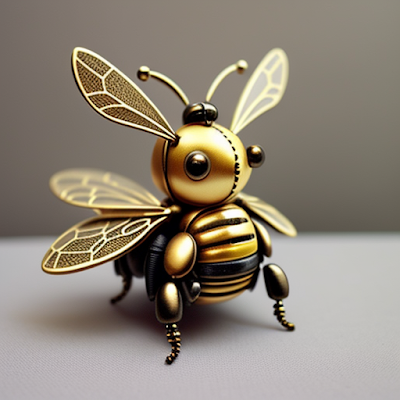 Steampunk Bee Statue Miniature 3D amazingwallpapersa blogspot com (13)