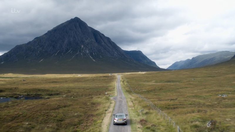 Highlands scenery and road