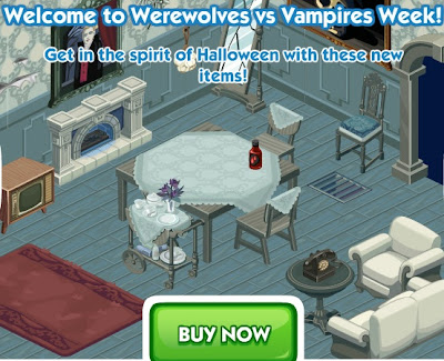 Spooky items at The Sims Social