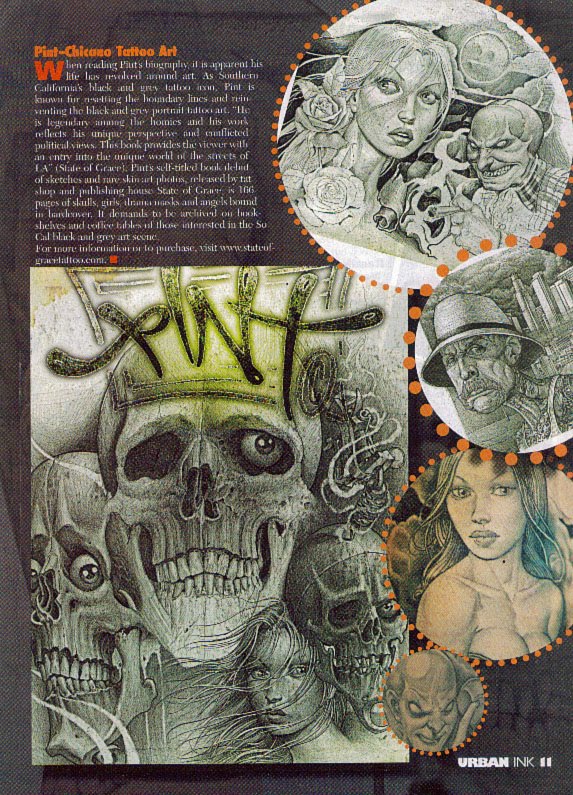 Chicano Tattoo Art When reading Pint's biography it is apparent his life 