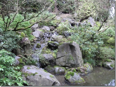 IMG_2566 Stream in the Natural Garden at the Portland Japanese Garden at Washington Park in Portland, Oregon on February 27, 2010