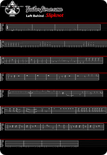 Tablaturas Guitarra Left Behind slipknot