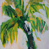 Florida Palm, Contemporary Landscape Paintings by Arizona Artist Amy Whitehouse