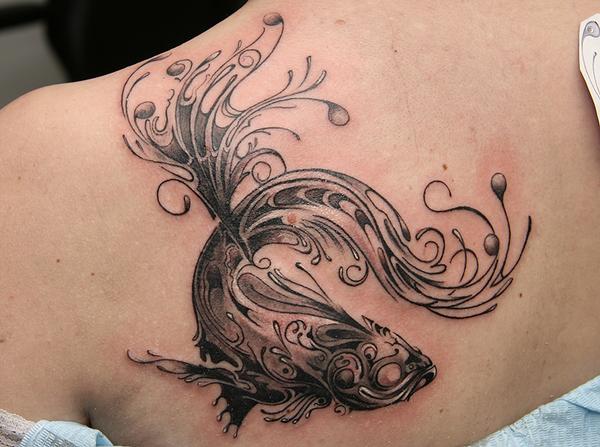 Fancy Koi Tattoo Style