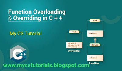 Function Overriding in C++ | difference between function overloading and  Overriding | My CS Tutorial