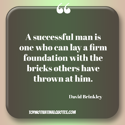 motivational quotes for success - A successful man is one who