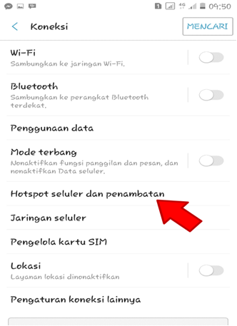 Hotspot seluer dan penambatan