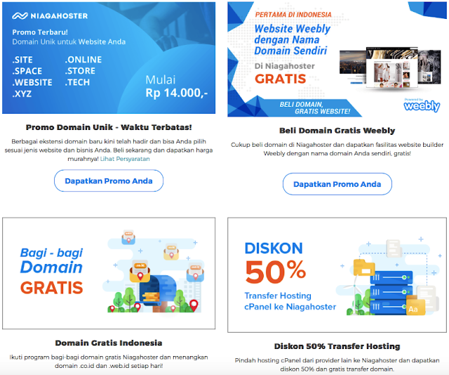 Promo spesial web hosting Niagahoster