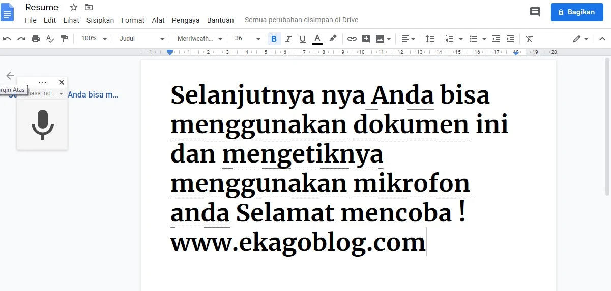 Cara Mudah Mengetik Tanpa Keyboard atau Dengan Suara