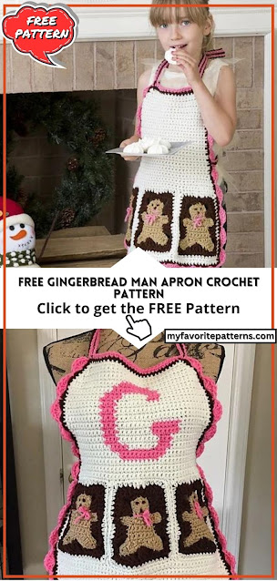 Free Gingerbread Man Apron Crochet Pattern