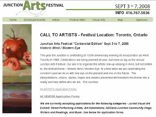 Call to Artists: The Junction Arts Festival: September 3-7, 2008