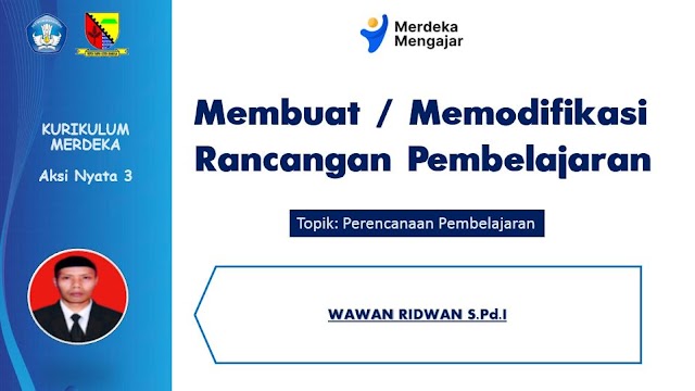 Aksi Nyata 3, Topik: Perencanaan Pembelajaran