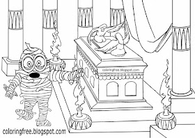 Printable minions despicable me Halloween coloring pages minion mummy monster drawing suggestions