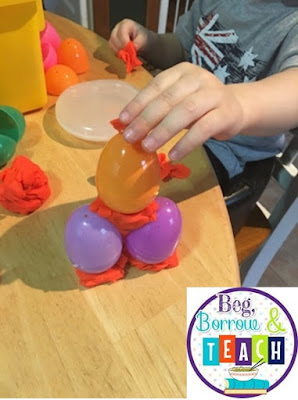 Easter Plastic Egg STEAM activities.