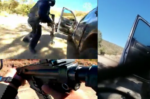 Video: “Ya me volaron el pinc... casco... allá están, allá están... Órale, bájenle cabro...nes”, emboscada de Sicarios a Estatales en Madera, Chihuahua