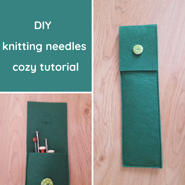 DIY Knitting needles cozy tutorial