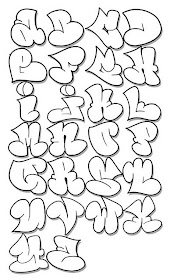 Abecedario Graffiti,graffiti alphabet