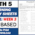 LEARNING ACTIVITY SHEETS in MATH 5 (Quarter 1: Week 3) Free Download