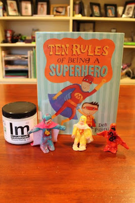 Activity Idea for TEN RULES OF BEING A SUPERHERO by Deb Pilutti via www.happybirthdayauthor.com