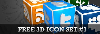 3D Social media icon set1