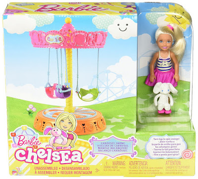 BARBIE Chelsea - Vueltas de Carrusel Tiovivo : Muñeca + Accesorios | Mattel 2017 | CAJA JUGUETE