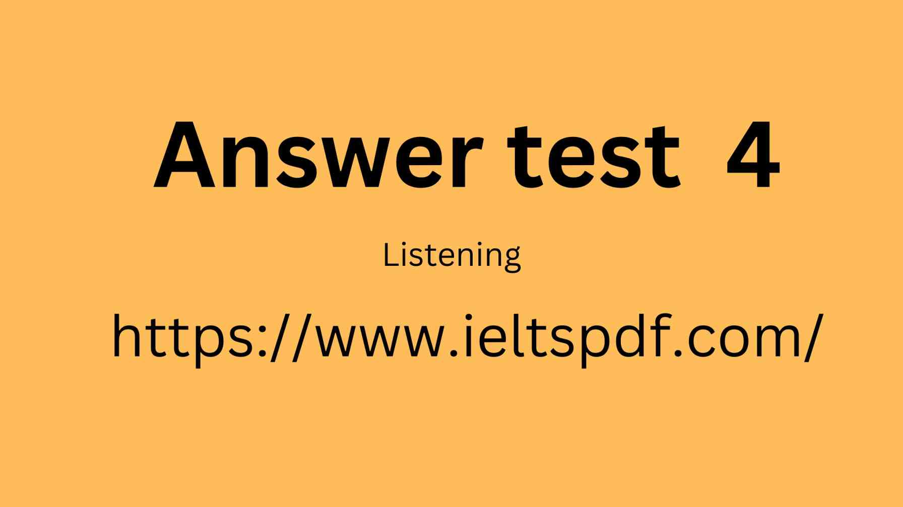 ielts listening test 4 answer