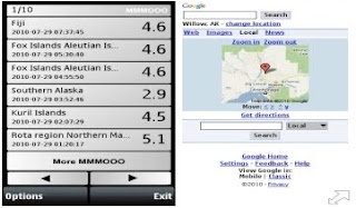 Worldwide Earthquake Info pour Téléphone