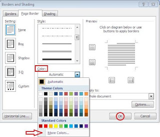 Cara Menambahkan Bingkai atau Border di Ms Word