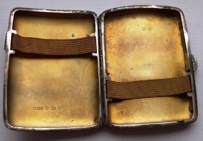 VERY NICE SOLID SILVER CIGARETTE/CARD CASE HALLMARKED BIRMINGHAM