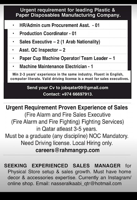 Jobs In Doha Qatar From Tomorrow January