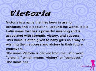 meaning of the name "Victoria"
